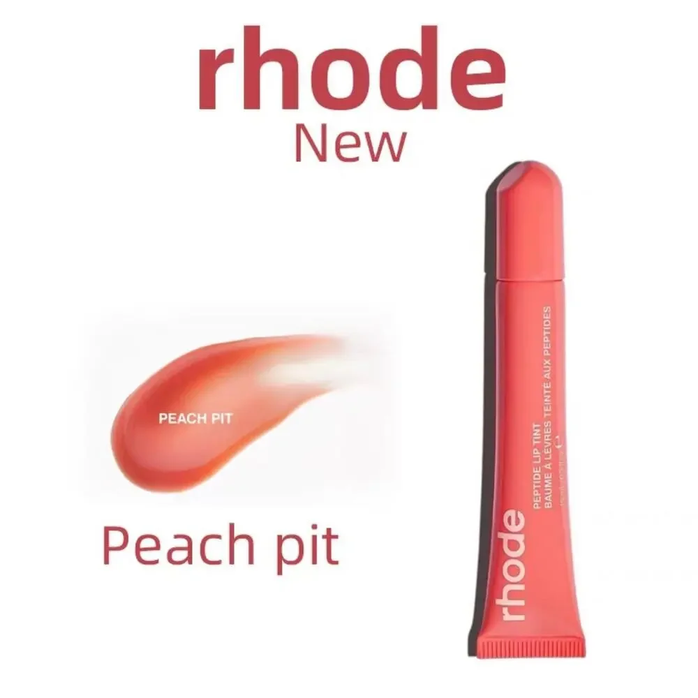 NEW Rhode Peptide Lip Tint Peach Pit Sheer Peach Hydrating Glossy Lip Balm 0.3oz